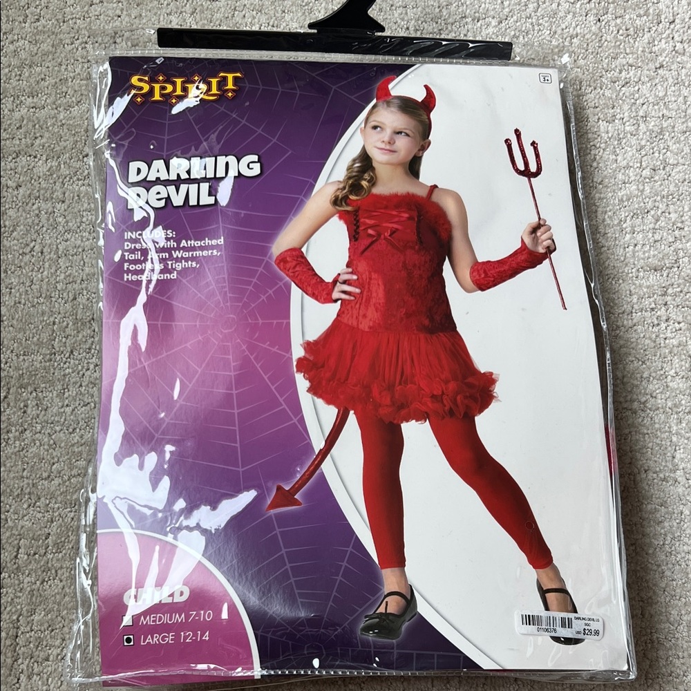 Spirit Daring Devil Kids Costume - Fiery Red
